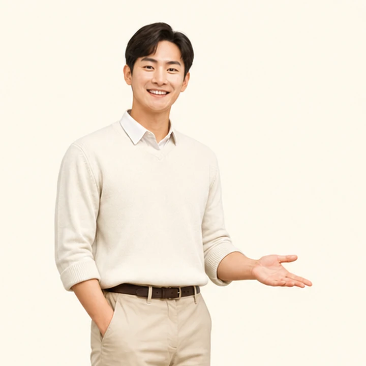 캐스퍼 중고차 장기렌트카 상담 신청을 안내하는 담당자